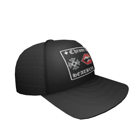 (Sideways) Chrome Heat Trucker Cap