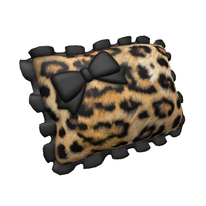 ♡ gyaru leopard print pillow