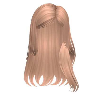 Long Adorable Cute Kpop Sidepart Doll Honey Blond