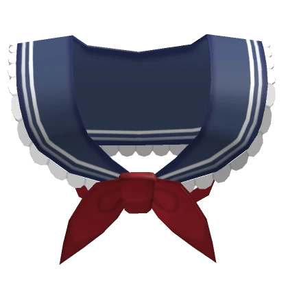  ♡ : School Girl Sailor Collar Blue & Red