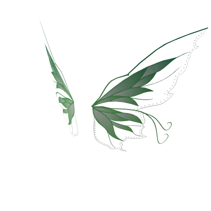 Green Butterfly Fairy Wings