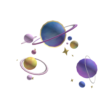 Floating Pastel Planets