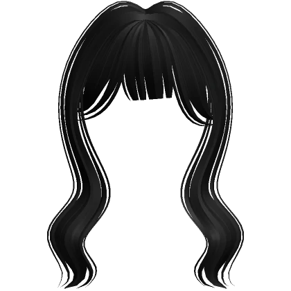 Cute Mystique Long Soft Bangs (Black)