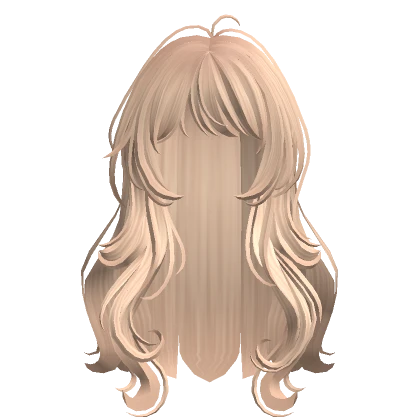 Blonde Anime Cute Wavy Hairstyle