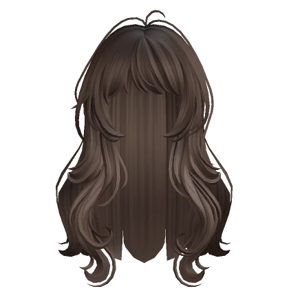 Brown Anime Cute Wavy Hairstyle