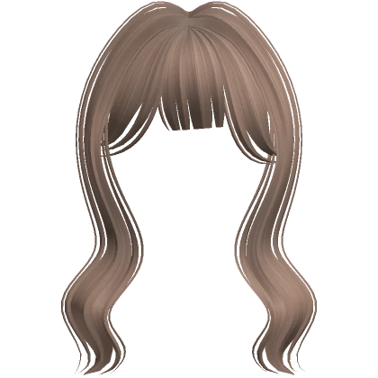 Cute Mystique Long Soft Bangs (Milktea)