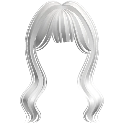 Cute Mystique Long Soft Bangs (White)