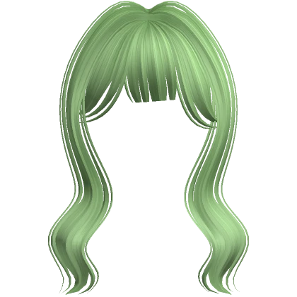 Cute Mystique Long Soft Bangs (Light Green)