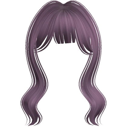 Cute Mystique Long Soft Bangs (Dark Purple)