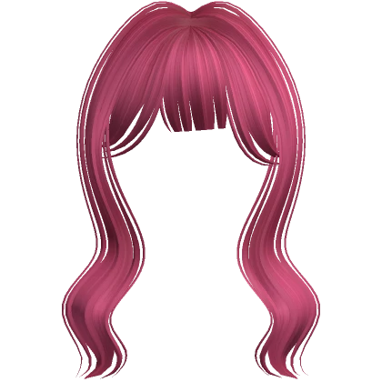 Cute Mystique Long Soft Bangs (Hot Pink)