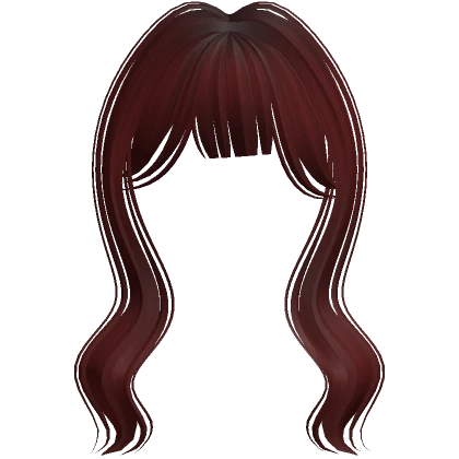 Cute Mystique Long Soft Bangs (Dark Red)