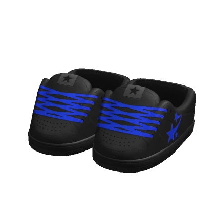 Low Black & Blue Star Sneaker 15