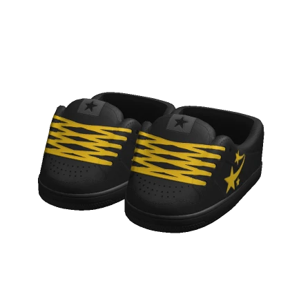 Low Black & Yellow Star Sneaker 9