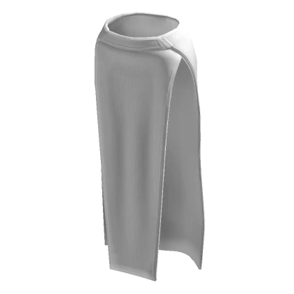 White Side Slit Long Skirt