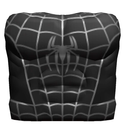 Black Super Hero Spider Man Torso Suit [Front]