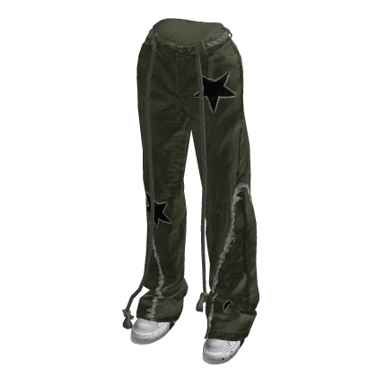 Green Y2K Baggy Cargos 🫐
