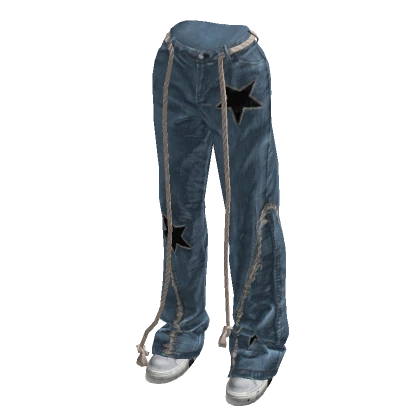 Blue Y2K Baggy Urban Goth Jeans