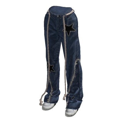 Dark Blue Y2K Baggy Urban Goth Jeans