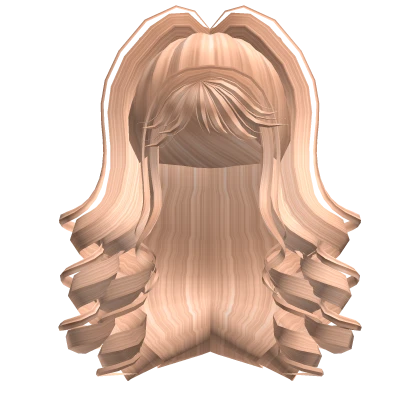 Curly Anime Gyaru Ponytail (Blonde)