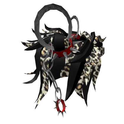 ultra emo scene leopard metal spikes grunge hair