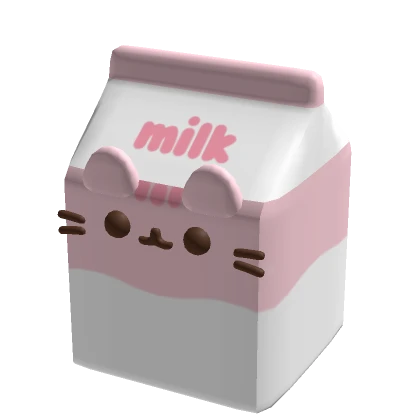 Cute Pink Cat Milk (Holdable)