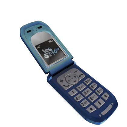 Y2K! Flip Phone Blue