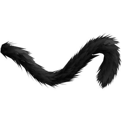 Fluffy cat tail Black