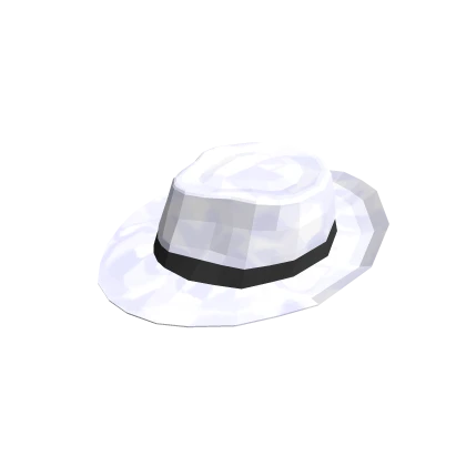 White Sparkle Time Fedora