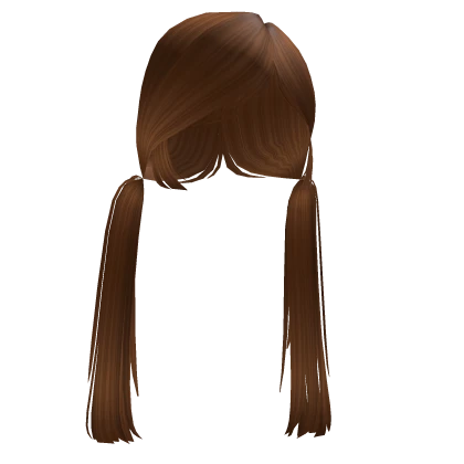 Sweet Wispy Pigtails in Ginger