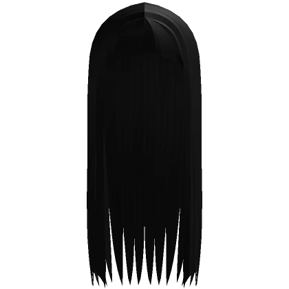 † straight gothic hair black