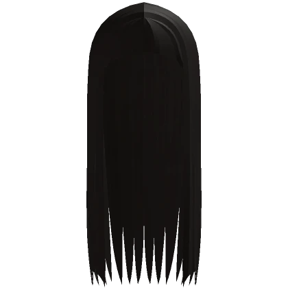 † straight gothic hair dark brown