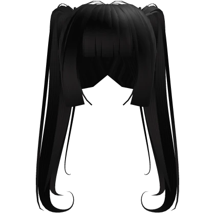 ♡ Neko Hime Pigtails in Black