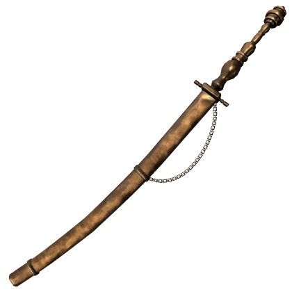 Sheathed Chikage Sword (Left Waist)