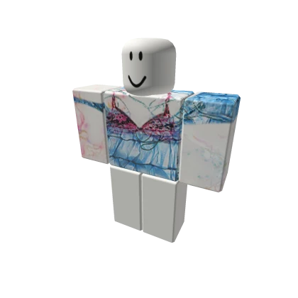 gyaru beach blue pink tropical kawaii shirt top ye