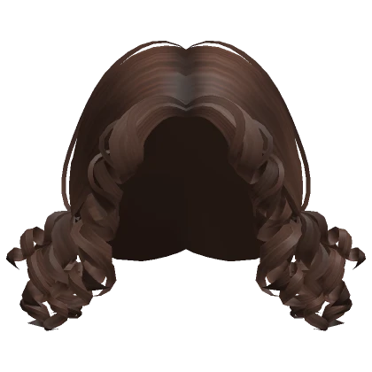 Cute Short Curly Baby Doll Pigtails (Brown)