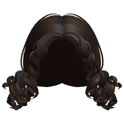 Cute Short Curly Baby Doll Pigtails (Dark Brown)