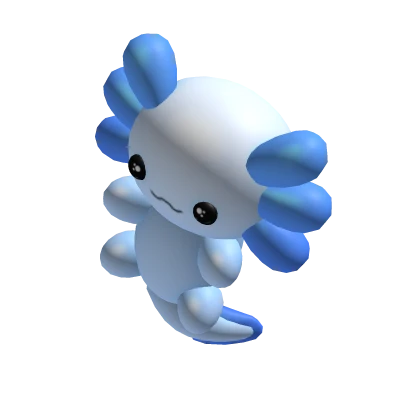 HOLDABLE blue axolotl plushie