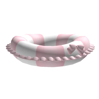 Pink and white Striped Kawaii Cute Summer Floatie 