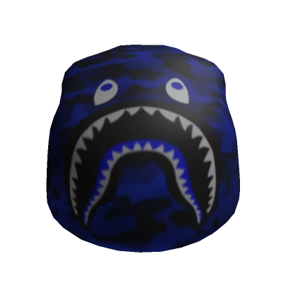 Blue BAPE Shark Camo Beanie