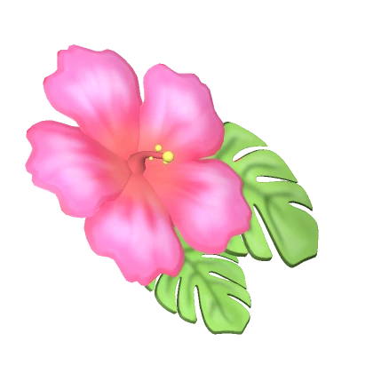 ♡ Hibiscus Summer Hair Flower In Pink