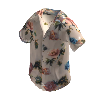 adidas Floral Shirt Cream