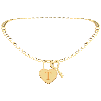 Initial Necklace T