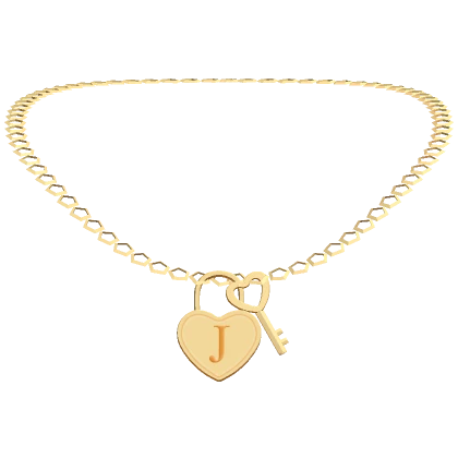 Initial Necklace J