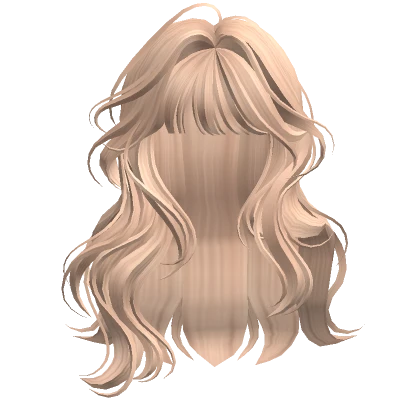 Blonde Mermaid Waves w/ Bangs