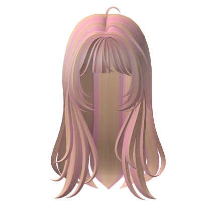 Cute blonde & pink wavy hair