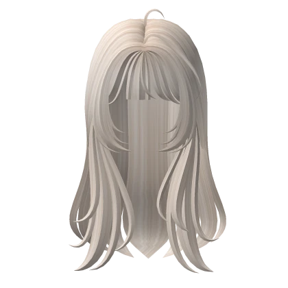 Cute wavy light platinum hair