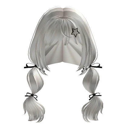 Paradise Wavy Pigtails White