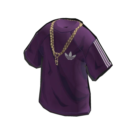adidas Void Tee Purple and Chain