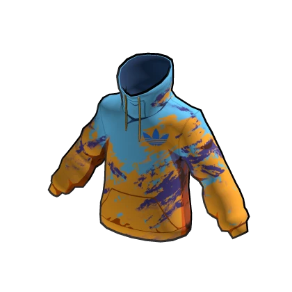 adidas Void Hoodie Blue over Yellow