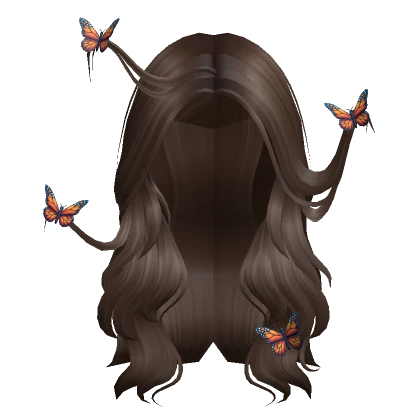 Majestic Wavy Butterfly Hair Brown